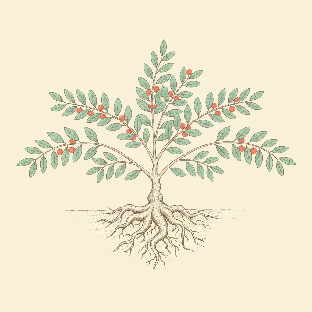 Ashwagandha supplements hero illustration
