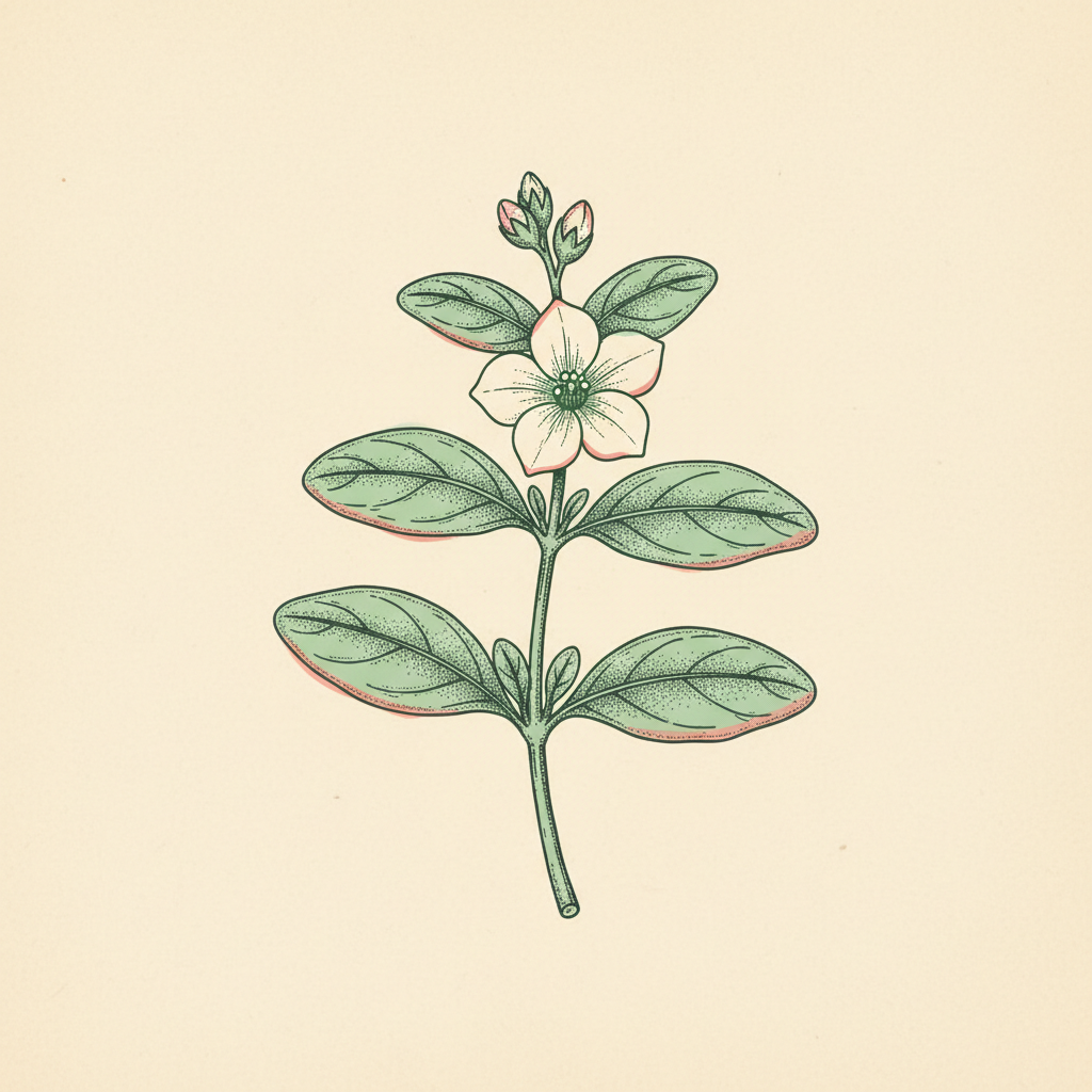 Bacopa Monnieri illustration